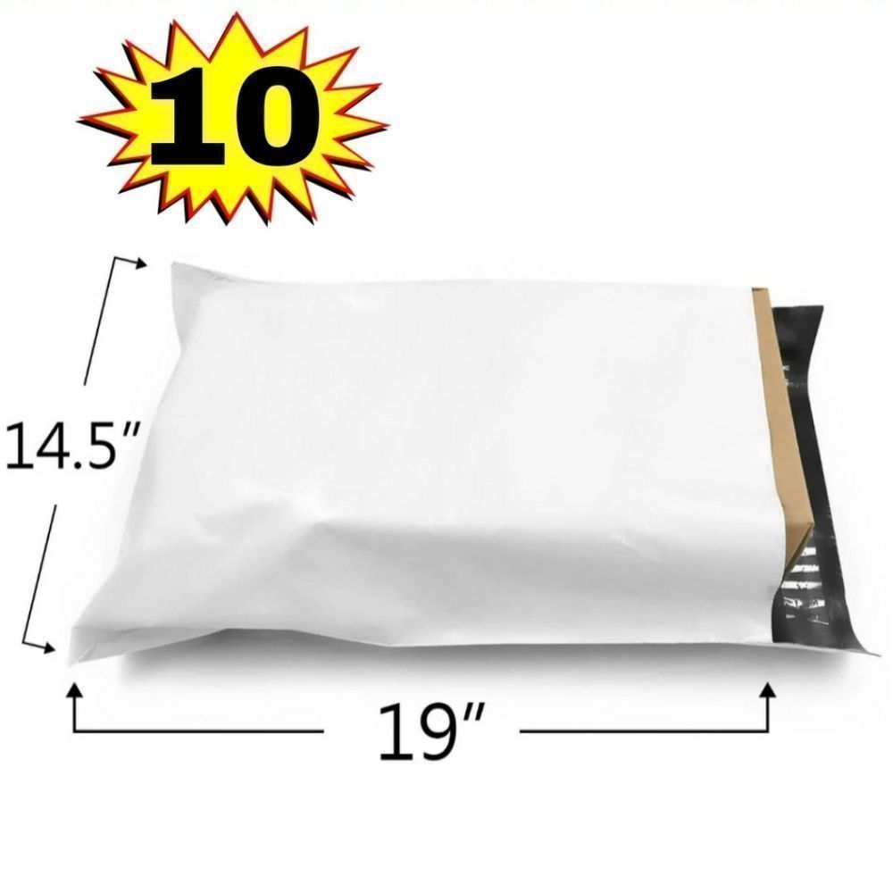 8/$20 White Polymailers 14.5x19 Poly Mailer Envelope 10ct